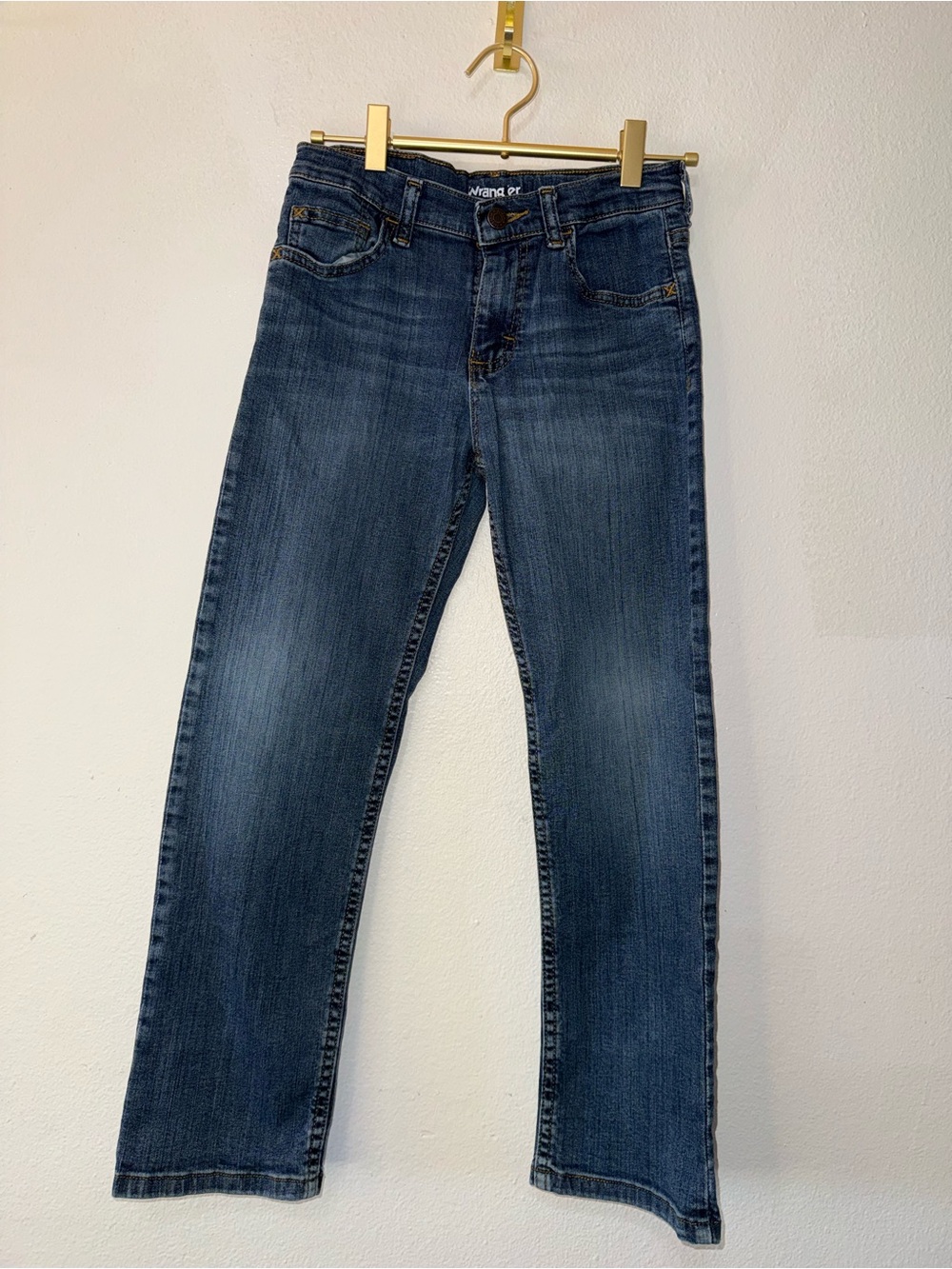 Wrangler Classic Straight Boy’s Jeans - Dark Blue Denim